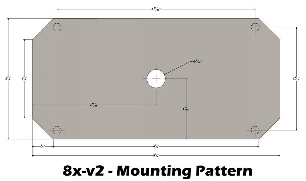 8X-V2 Billet Manifold Valve (Front/Back/Side/Side)